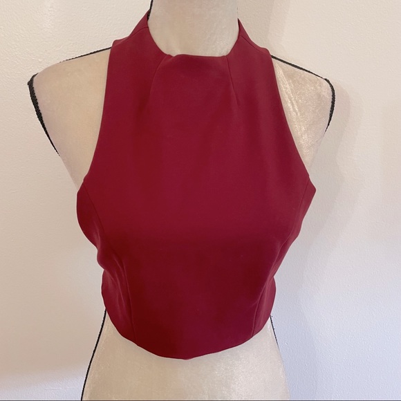 Tobi crop top with zipper back - Picture 1 of 5